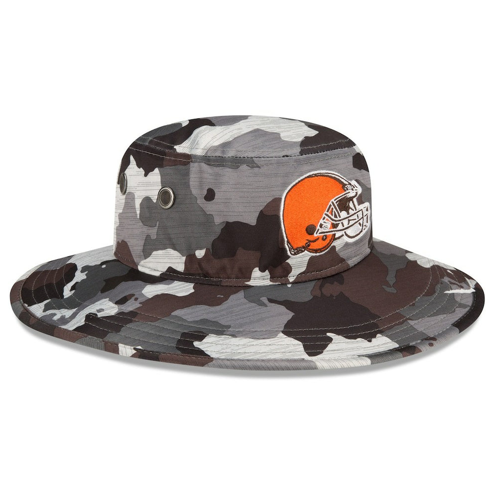 Cleveland Browns New Era 2022 NFL Training Camp Panama Bucket Hat - Camo for sale