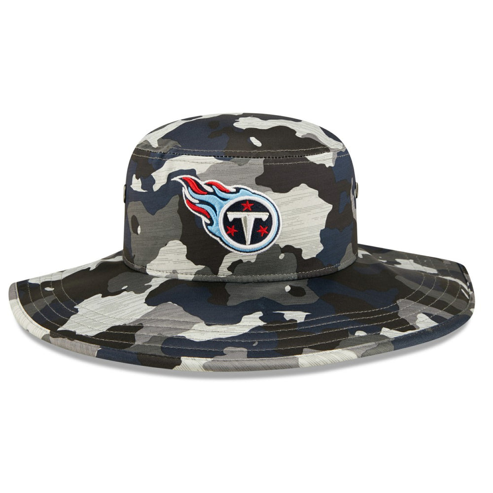 Tennessee Titans New Era 2022 NFL Training Camp Panama Bucket Hat - Camo on sale