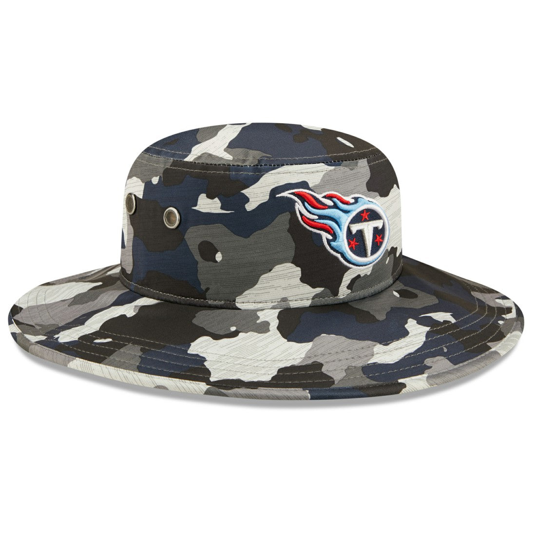 Tennessee Titans New Era 2022 NFL Training Camp Panama Bucket Hat - Camo on sale