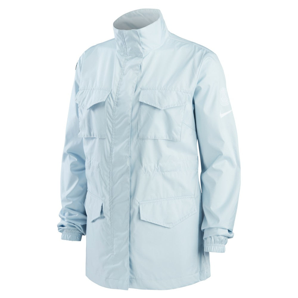 Paris Saint-Germain Women's M65 Woven Full-Zip Jacket - Light Blue | Nike shop