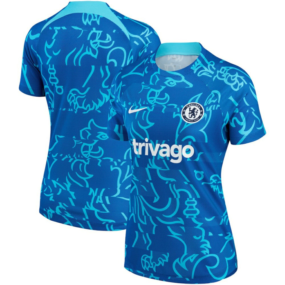 Chelsea Women's 2022/23 Pre-Match Home Performance Top - Blue | Nike cheap