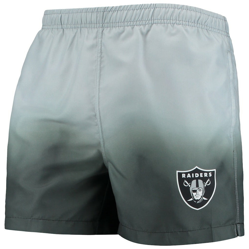Las Vegas Raiders FOCO Dip-Dye Swim Shorts - Black/ on sale
