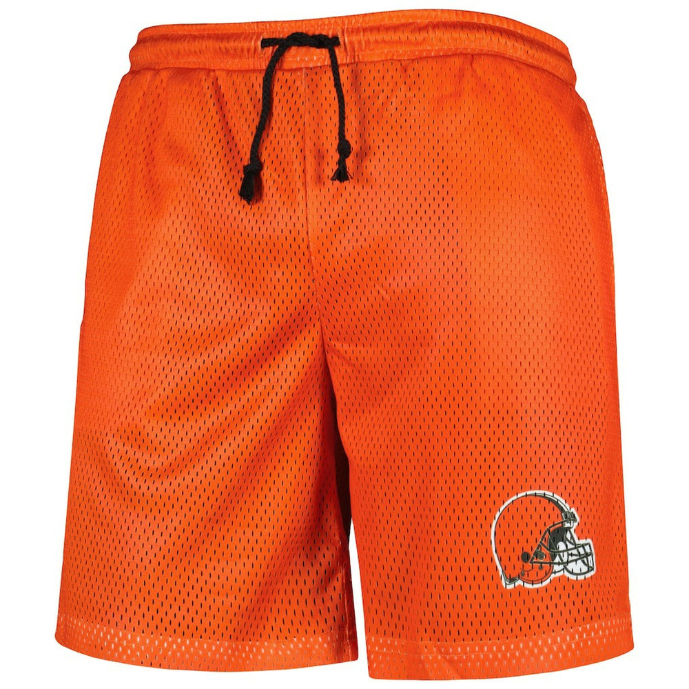 Cleveland Browns FOCO Colorblock Mesh V-Neck & Shorts Set - Orange sale