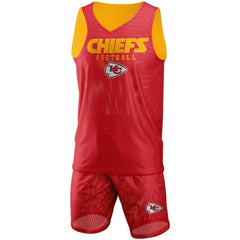 Kansas City Chiefs FOCO Colorblock Mesh V-Neck & Shorts Set - Red discount