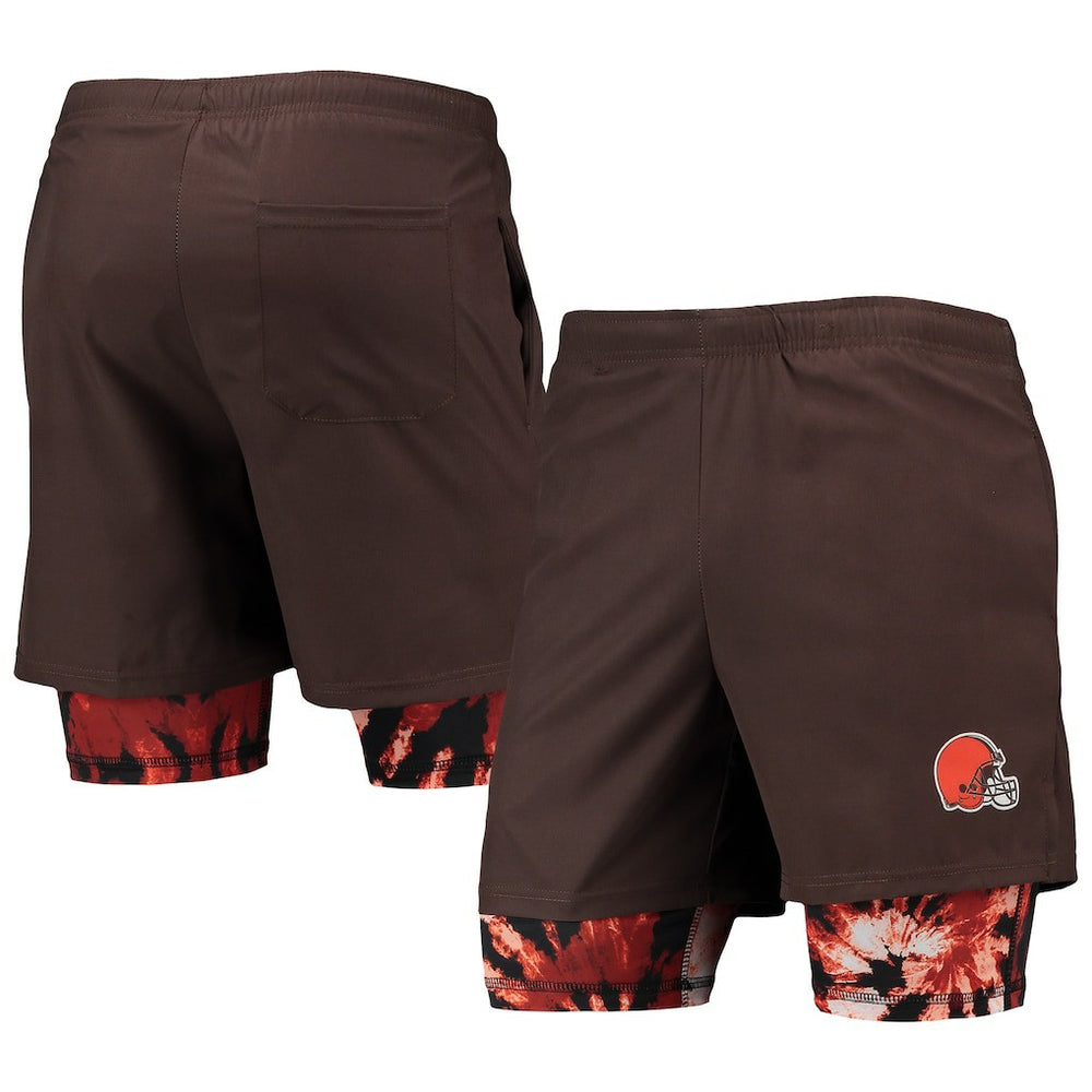 Cleveland Browns FOCO Running Shorts - Brown discount