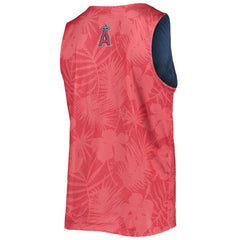 Los Angeles Angels FOCO Floral Reversible Mesh Tank Top - Red/Navy