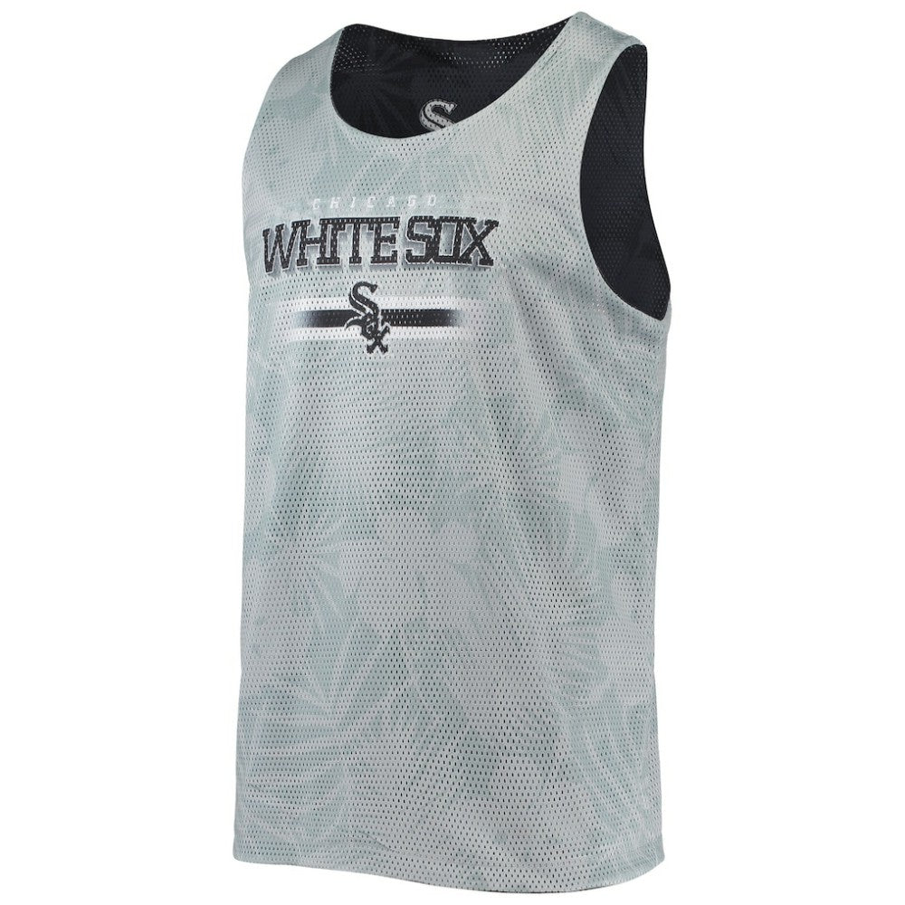 Chicago White Sox FOCO Floral Reversible Mesh Tank Top - Black