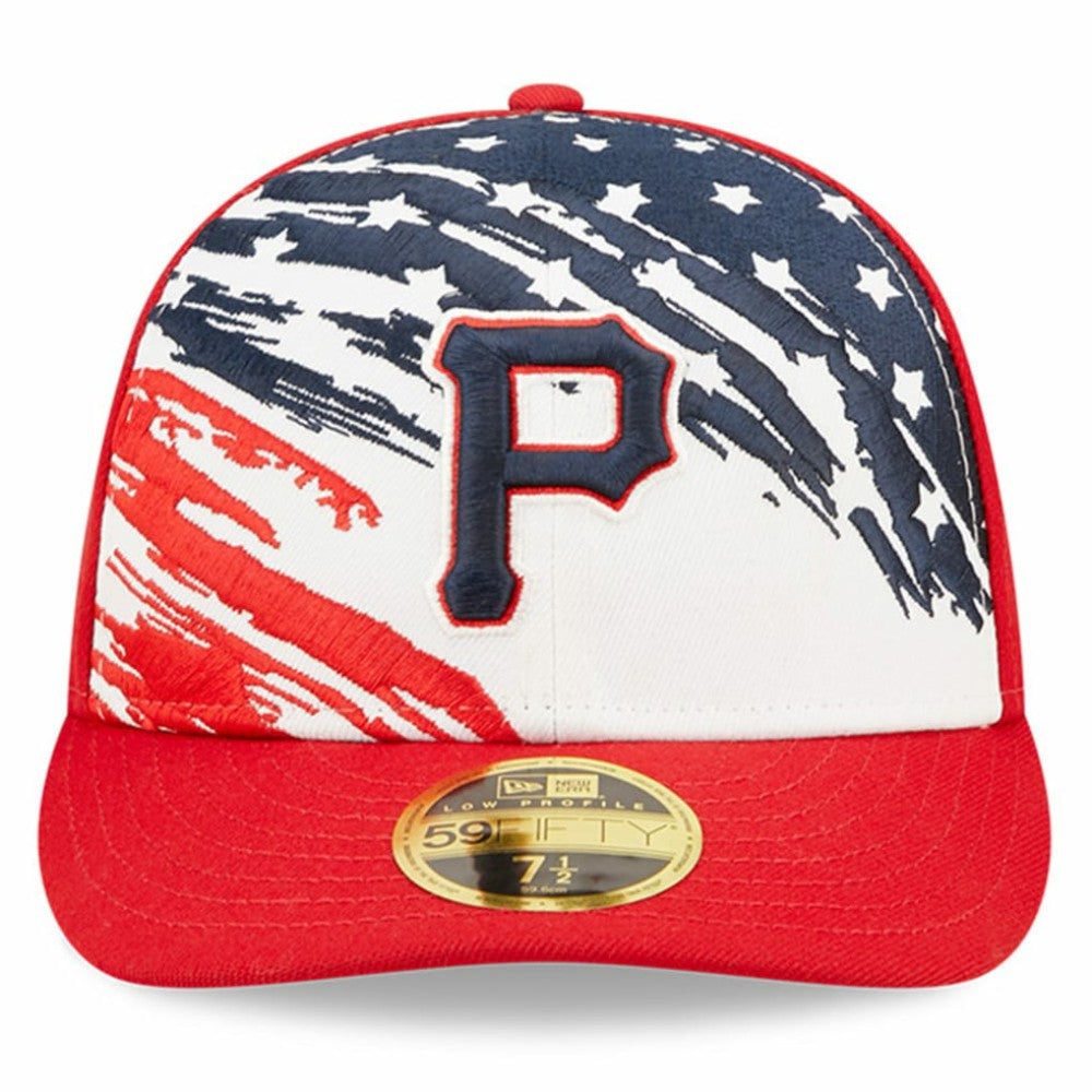 Pittsburgh Pirates 2022 4th of July Low Profile 59FIFTY Fitted Hat - Red | New Era