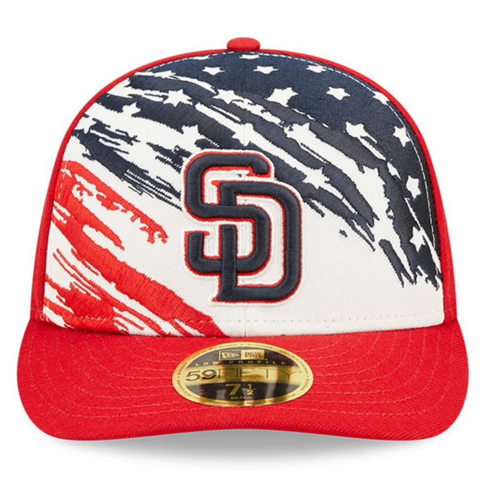 San Diego Padres 2022 4th of July Low Profile 59FIFTY Fitted Hat - Red | New Era