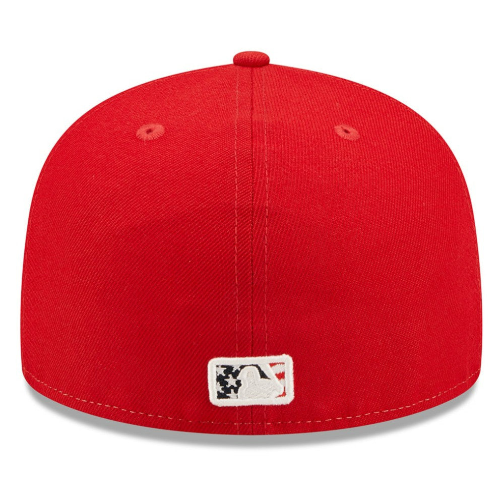 Athletics 2022 4th of July On-Field 59FIFTY Fitted Hat - Red | New Era