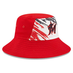 Miami Marlins 2022 4th of July Bucket Hat - Red | New Era