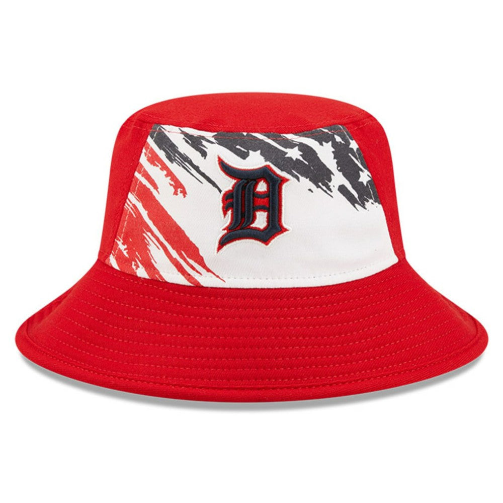 Detroit Tigers 2022 4th of July Bucket Hat - Red | New Era