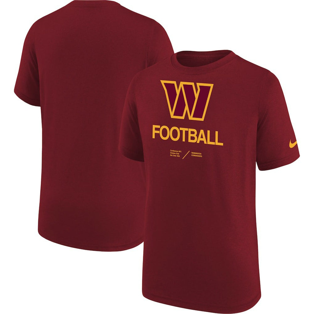 Washington Commanders Youth Sideline Legend Performance T-Shirt - Burgundy | Nike online