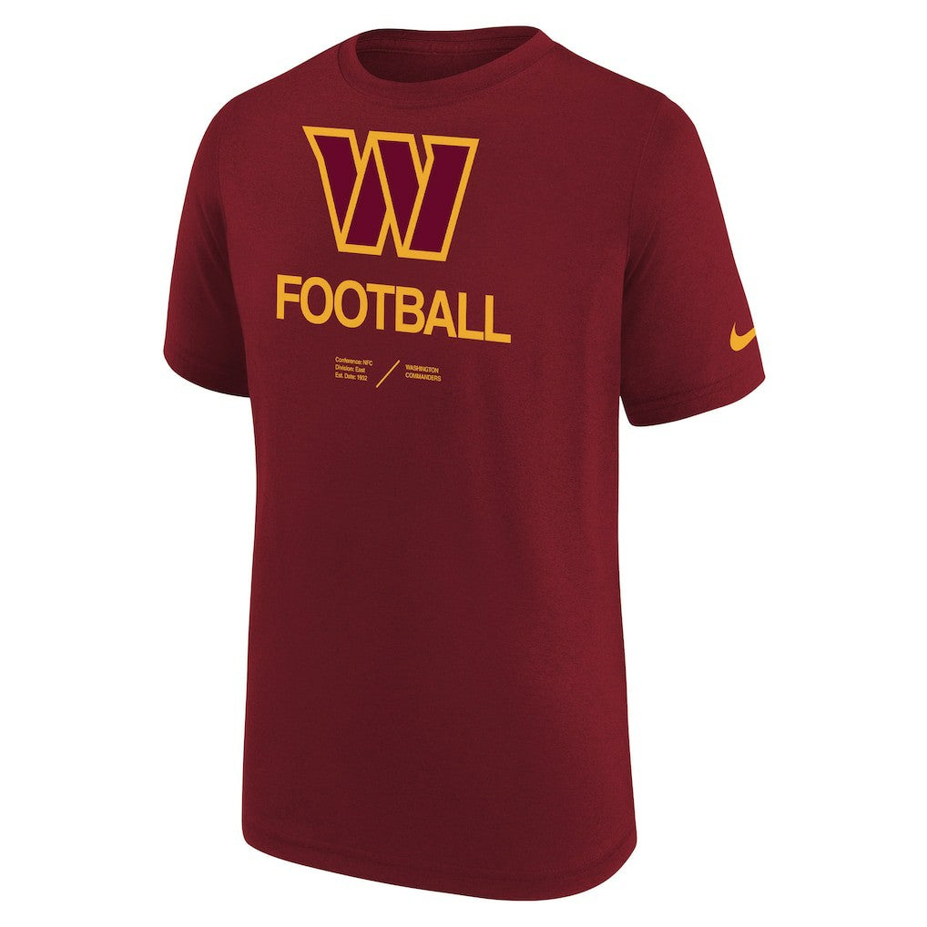 Washington Commanders Youth Sideline Legend Performance T-Shirt - Burgundy | Nike online