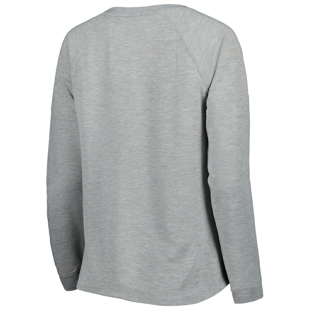 Cleveland Browns Juniors All Striped Up Raglan Long Sleeve T-Shirt - Heathered Gray outlet