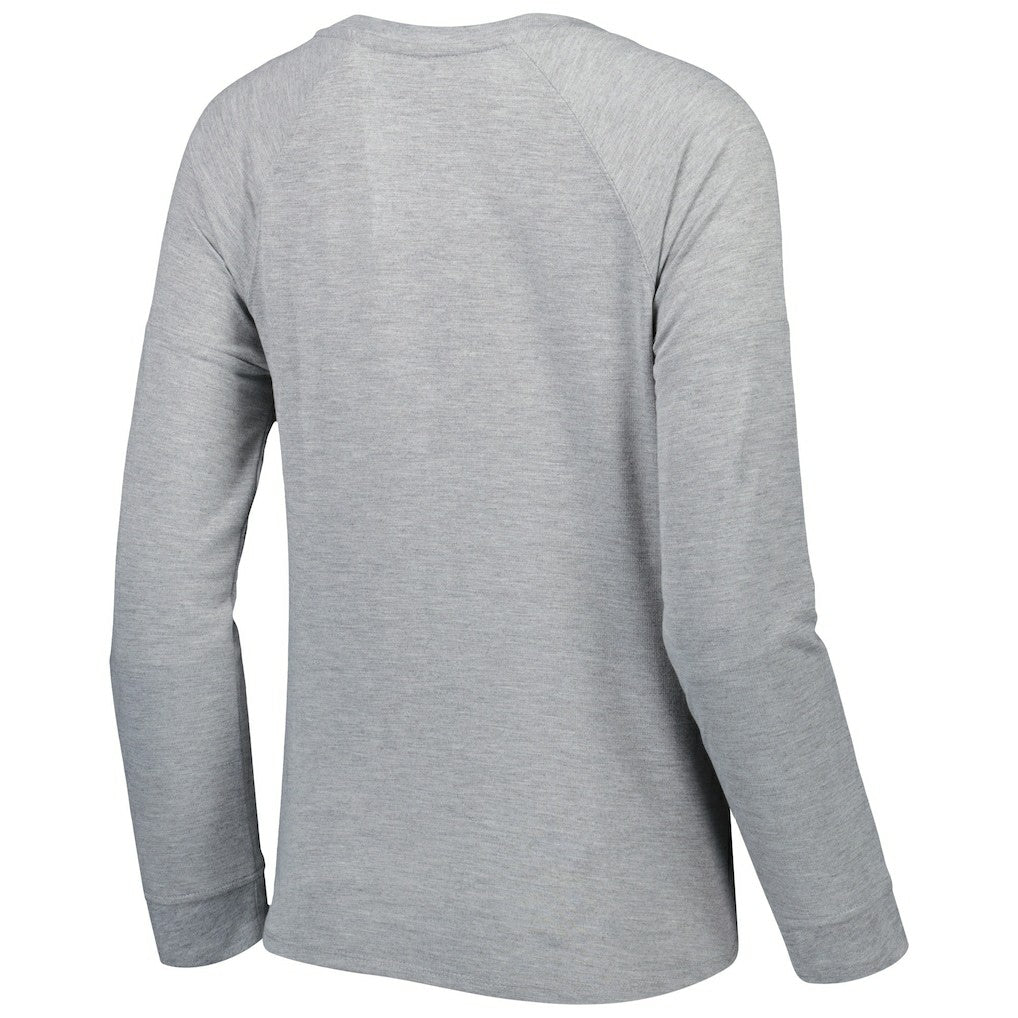 Washington Commanders Juniors All Striped Up Raglan Long Sleeve T-Shirt - Heathered Gray online