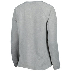 Minnesota Vikings Juniors All Striped Up Raglan Long Sleeve T-Shirt - Heathered Gray discount