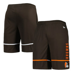 Cleveland Browns New Era Combine Authentic Rusher Training Shorts - Brown cheap