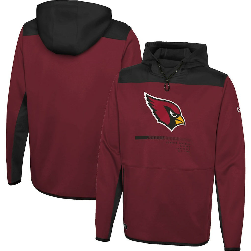 Arizona Cardinals New Era Combine Authentic Hard Hitter Pullover Hoodie - Cardinal outlet