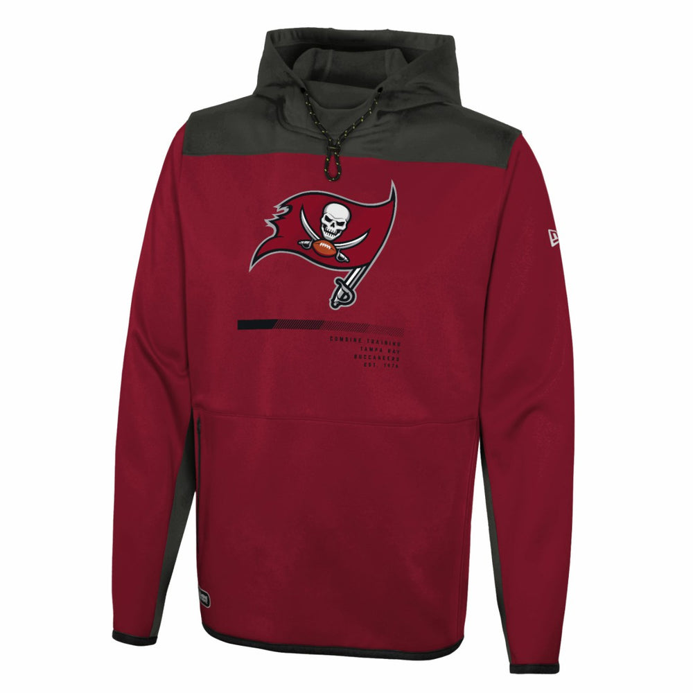 Tampa Bay Buccaneers New Era Combine Authentic Hard Hitter Pullover Hoodie - Red online