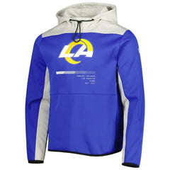 Los Angeles Rams New Era Combine Authentic Hard Hitter Pullover Hoodie - Royal sale