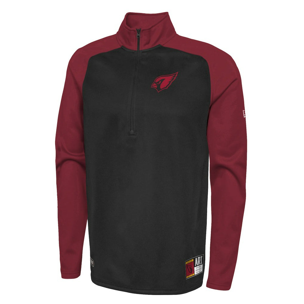 Arizona Cardinals New Era Combine Authentic O-Line Raglan Half-Zip Jacket - Black discount