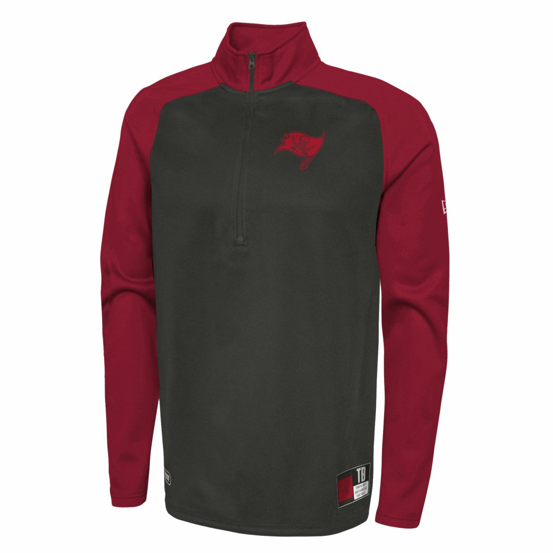 Tampa Bay Buccaneers New Era Combine Authentic O-Line Raglan Half-Zip Jacket - Black for sale