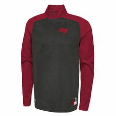 Tampa Bay Buccaneers New Era Combine Authentic O-Line Raglan Half-Zip Jacket - Black for sale