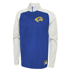 Los Angeles Rams New Era Combine Authentic O-Line Raglan Half-Zip Jacket - Royal for sale