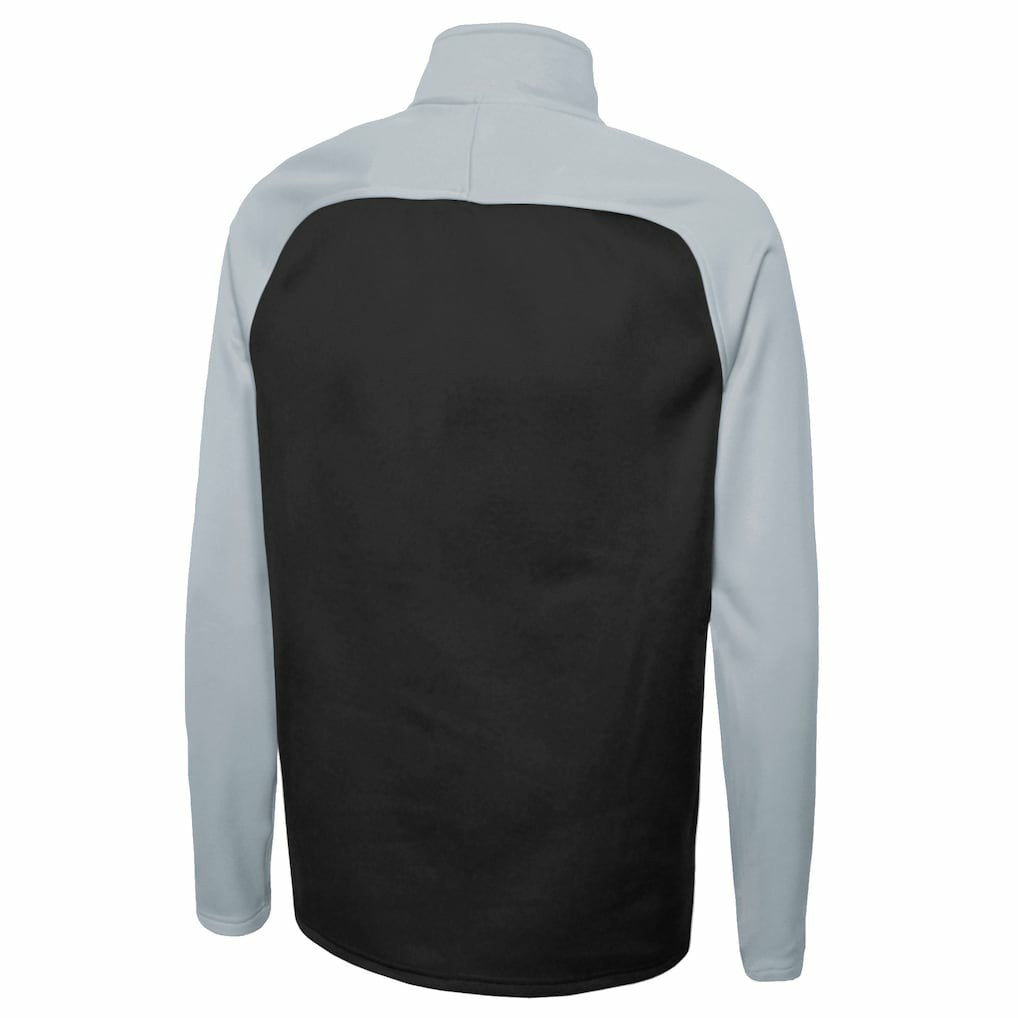 Las Vegas Raiders New Era Combine Authentic O-Line Raglan Half-Zip Jacket - Black outlet