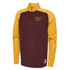 Washington Commanders New Era Combine Authentic O-Line Raglan Half-Zip Jacket - Burgundy online