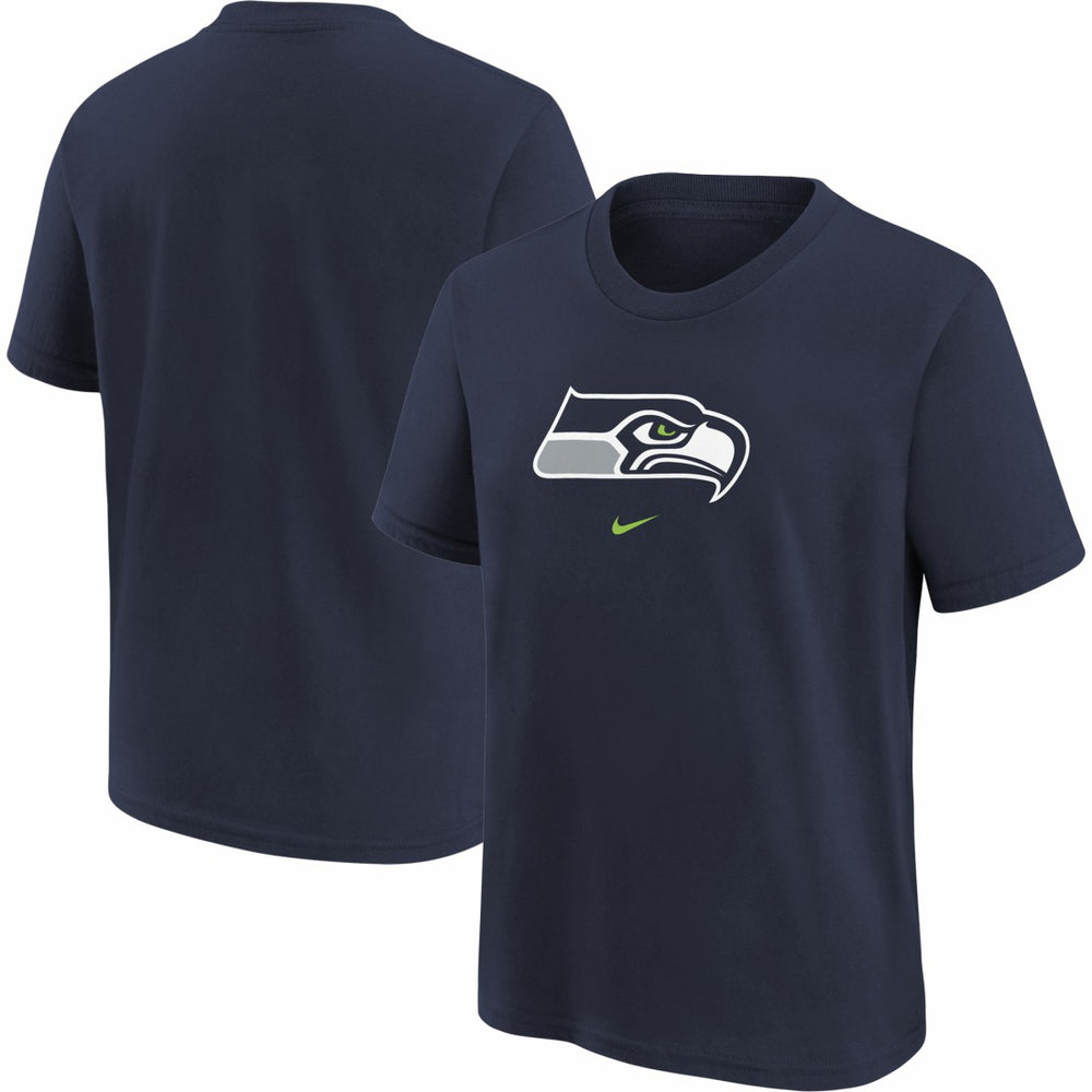 Seattle Seahawks Youth Logo T-Shirt - Navy | Nike discount