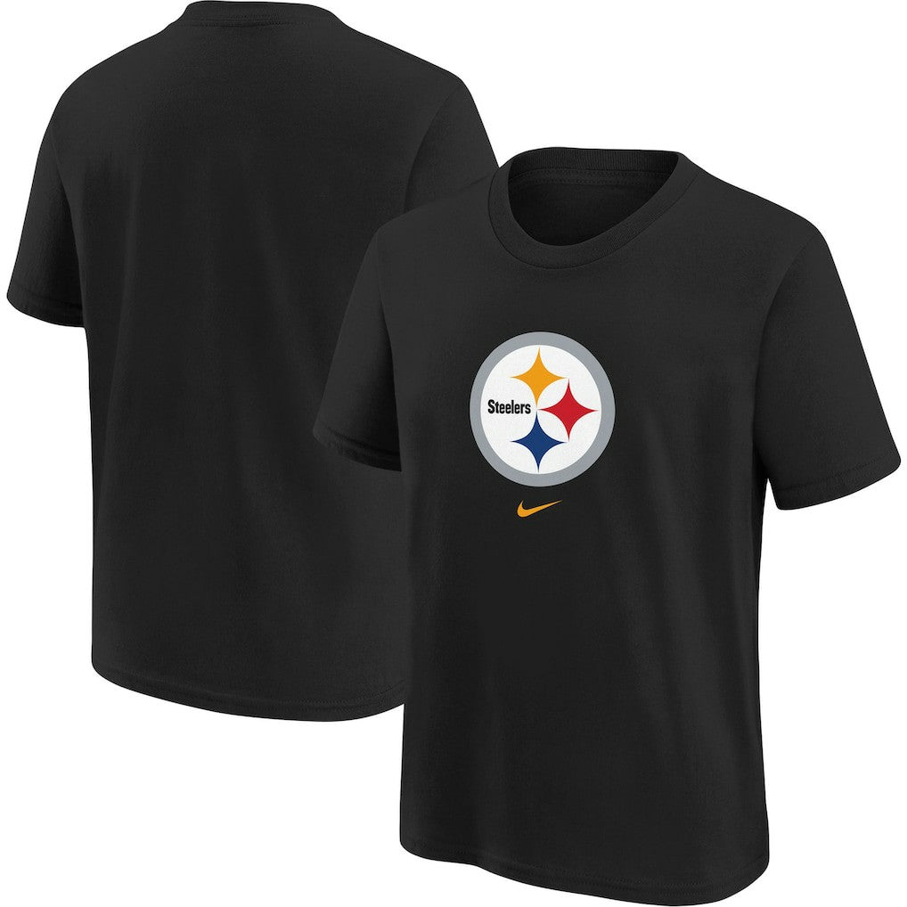 Pittsburgh Steelers Youth Logo T-Shirt - Black | Nike on sale