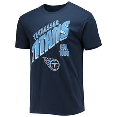 Tennessee Titans Junk Food Slant T-Shirt - Navy sale