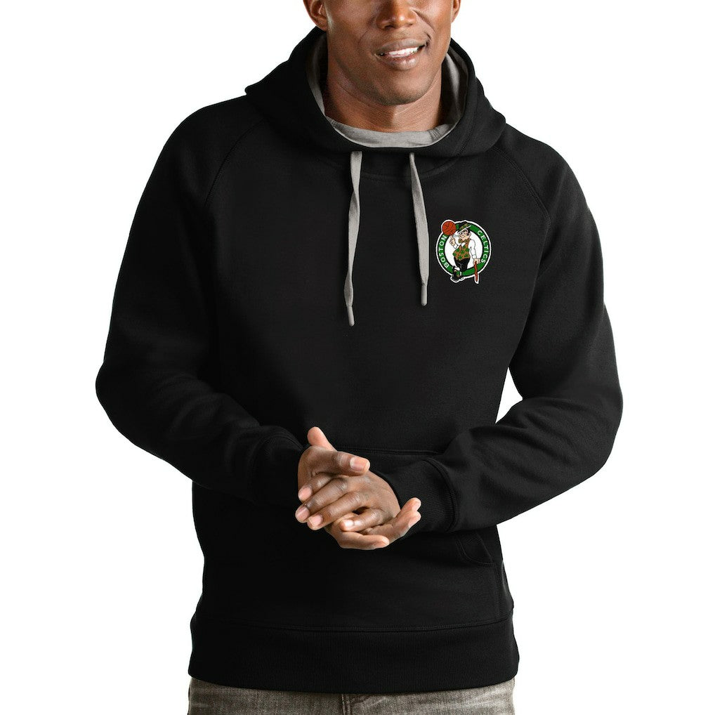 Boston Celtics Antigua Victory Pullover Hoodie - Black outlet