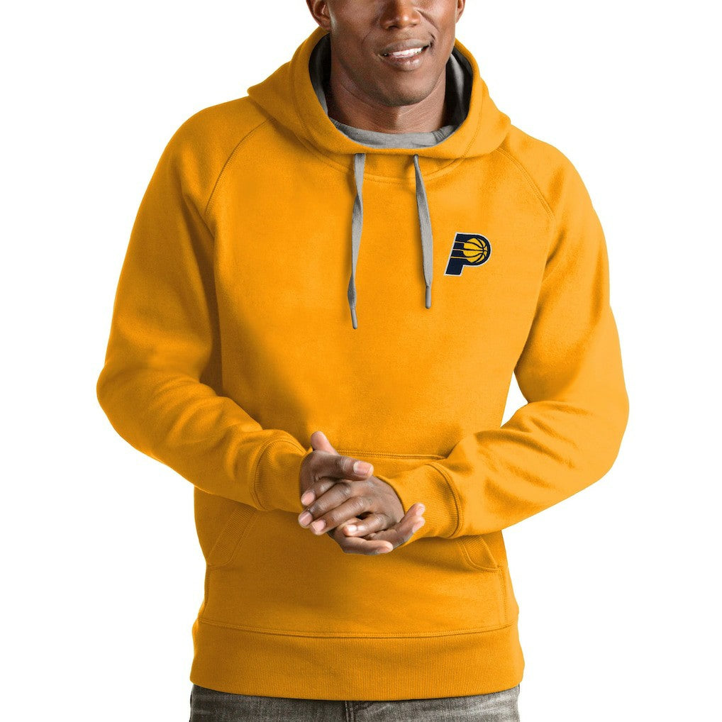 Indiana Pacers Antigua Victory Pullover Hoodie - Gold for sale