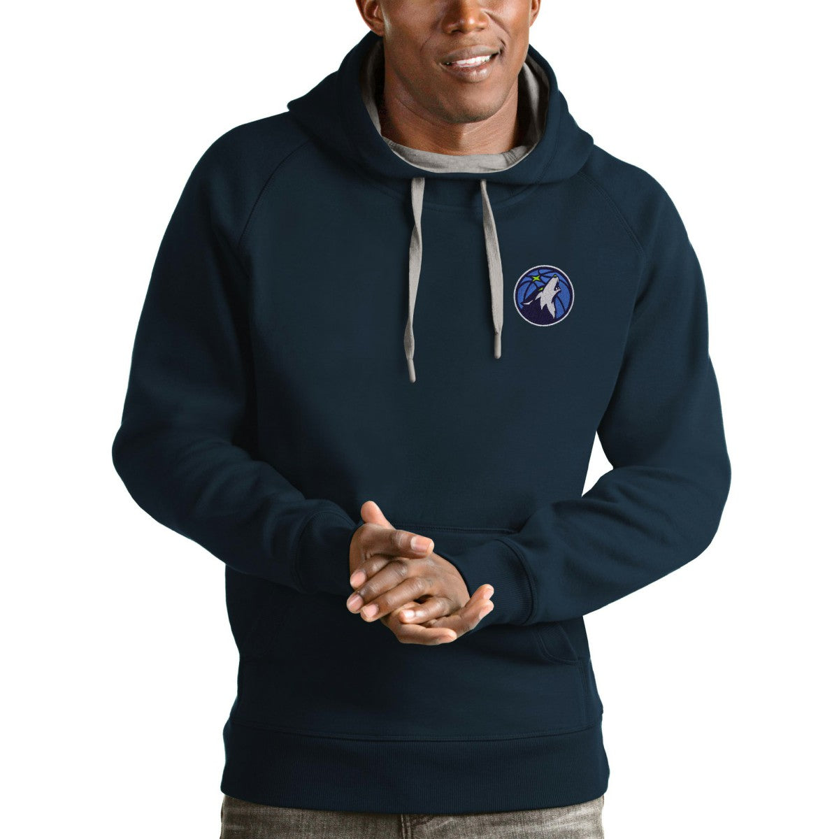 Minnesota Timberwolves Antigua Victory Pullover Hoodie - Navy shop