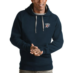 Oklahoma City Thunder Antigua Victory Pullover Hoodie - Navy for sale