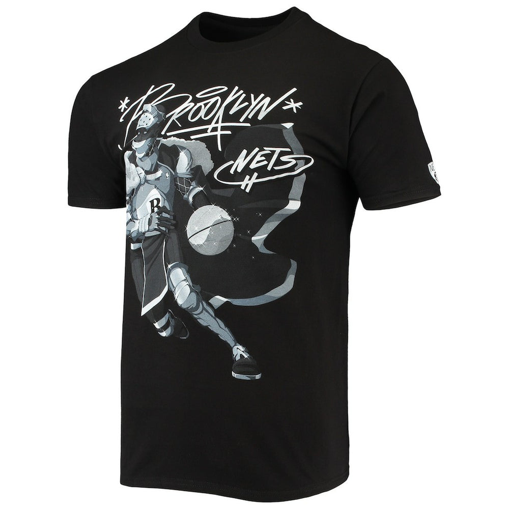 Brooklyn Nets NBA x McFlyy Identify Artist Series T-Shirt - Black on sale