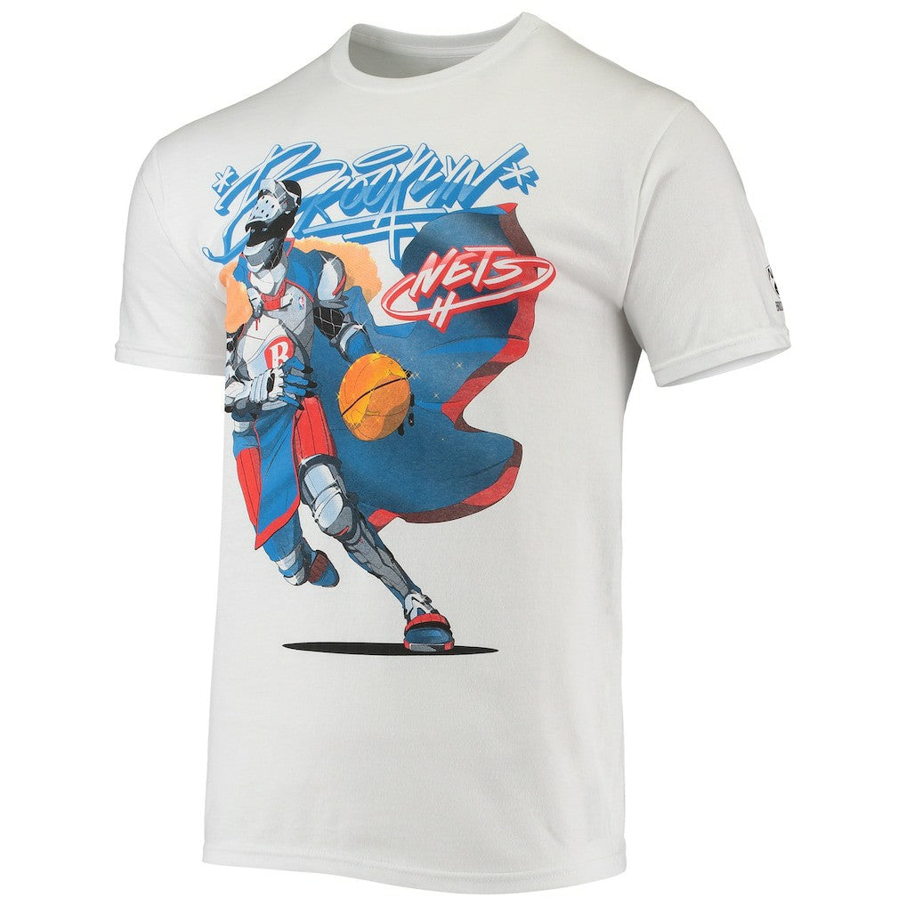 Brooklyn Nets NBA x McFlyy Identify Artist Series T-Shirt - White outlet
