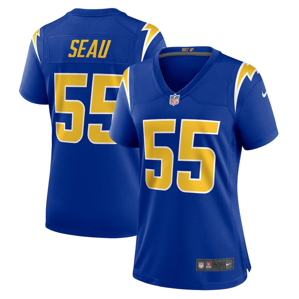 Junior Seau Los Angeles Chargers Women's Retired Game Jersey - Royal | Nike online