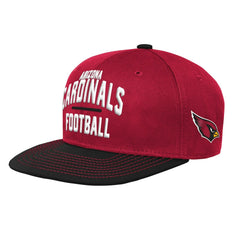 Arizona Cardinals Youth Lock Up Snapback Hat - Cardinal/Black discount