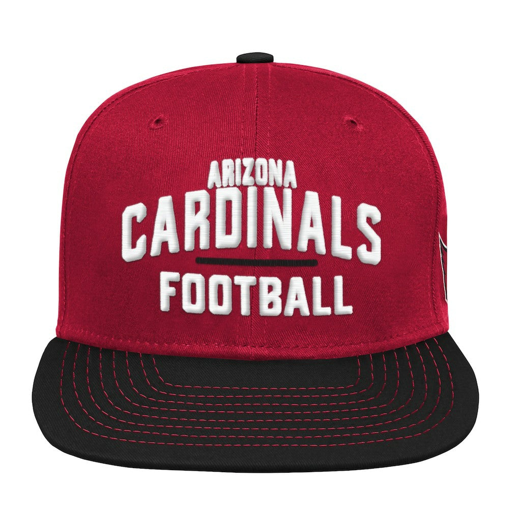 Arizona Cardinals Youth Lock Up Snapback Hat - Cardinal/Black discount
