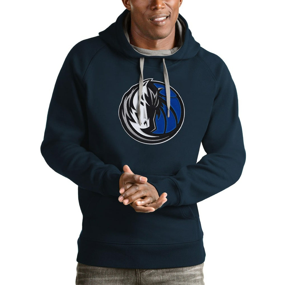 Dallas Mavericks Antigua Logo Victory Pullover Hoodie sale - Navy cheap