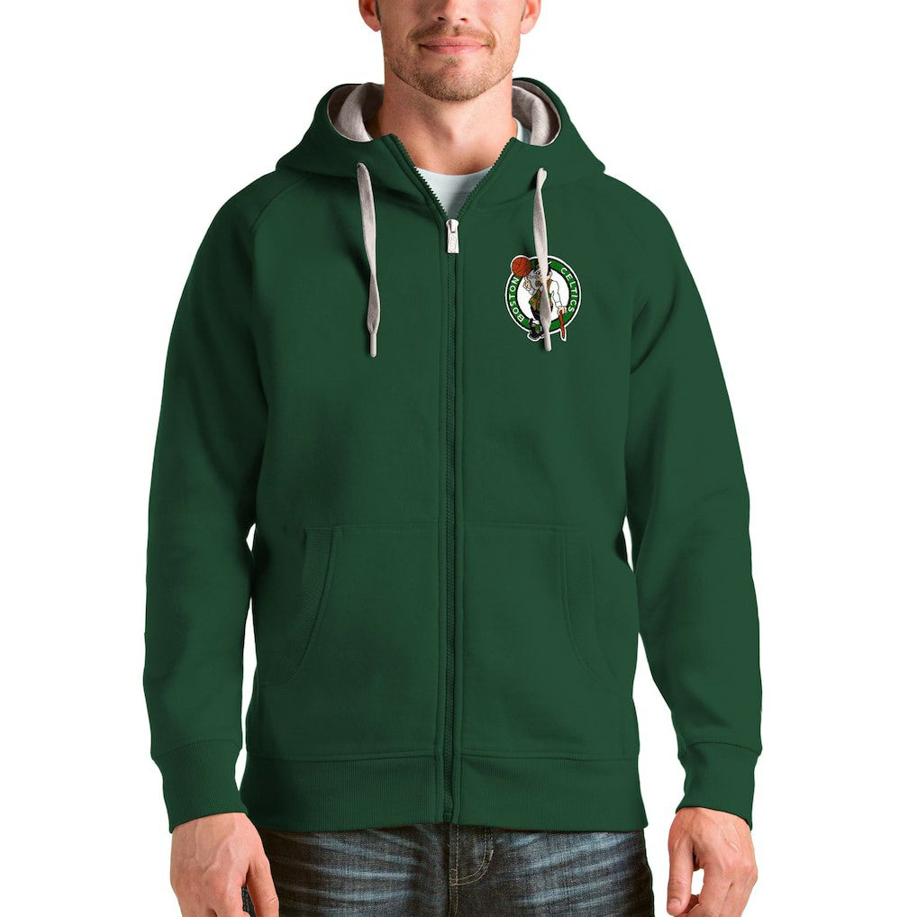 Boston Celtics Antigua Logo Victory Full-Zip Hoodie - Hunter Green online