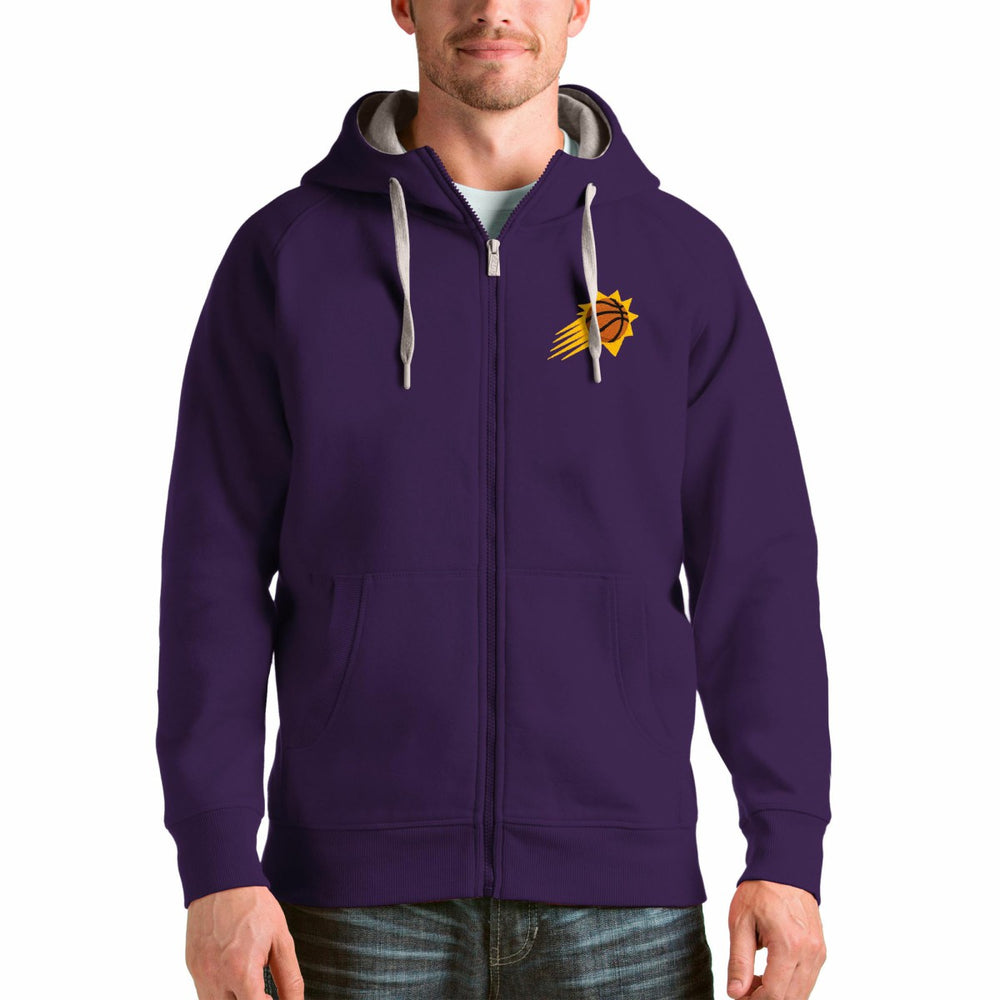 Phoenix Suns Antigua Logo Victory Full-Zip Hoodie - Purple discount