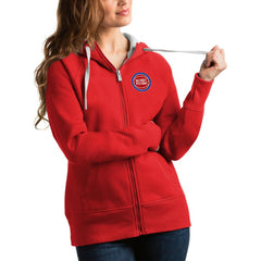 Detroit Pistons Antigua Women's Victory Full-Zip Hoodie sale - Red cheap