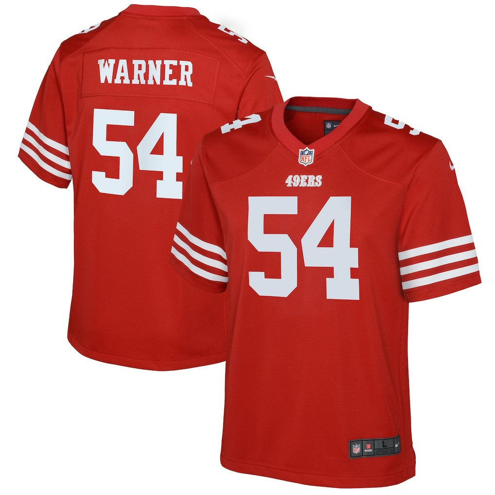 Fred Warner San Francisco 49ers Youth Game Jersey - Scarlet | Nike online