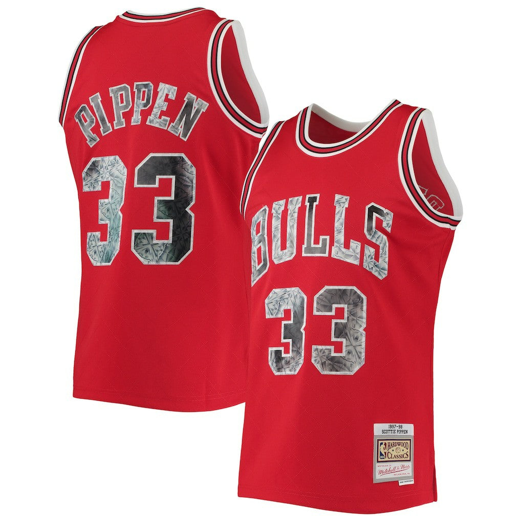 Scottie Pippen Chicago Bulls 1997/98 Hardwood Classics NBA 75th Anniversary Diamond Swingman Jersey sale - Red | Mitchell & Ness shop