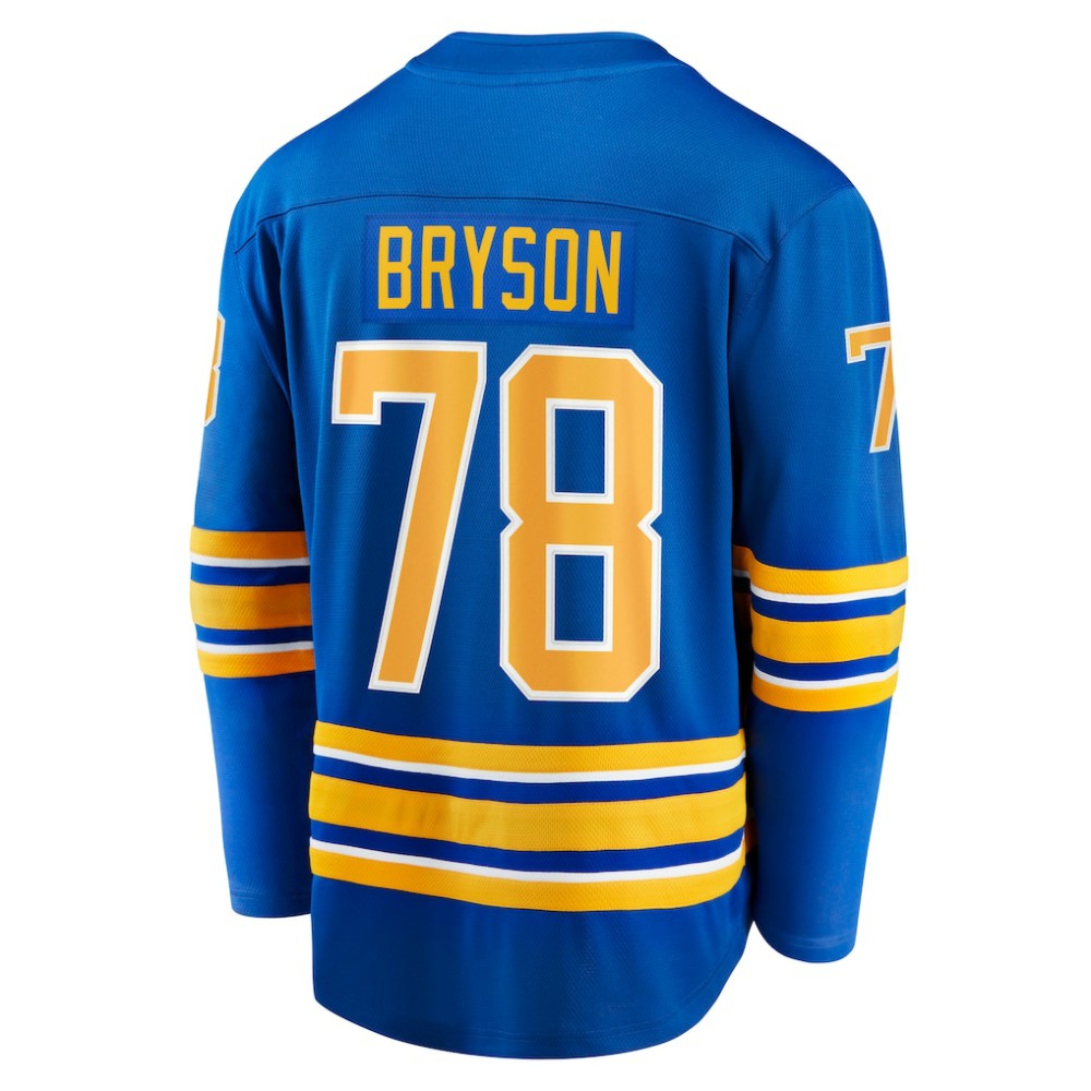 Jacob Bryson Buffalo Sabres Fanatics Home Breakaway Player Jersey Royal